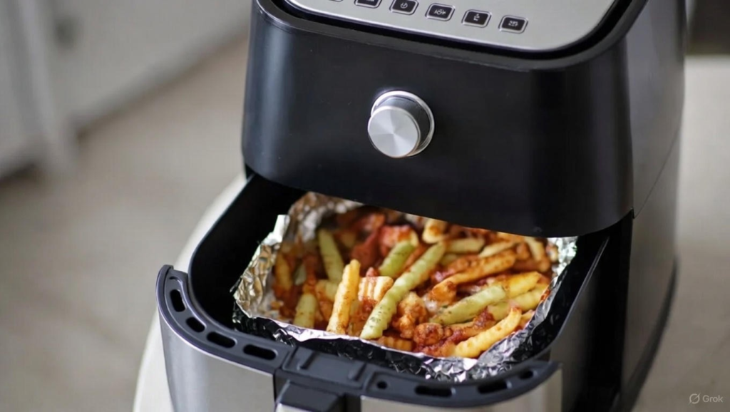 French Fries inside an Air Fryer