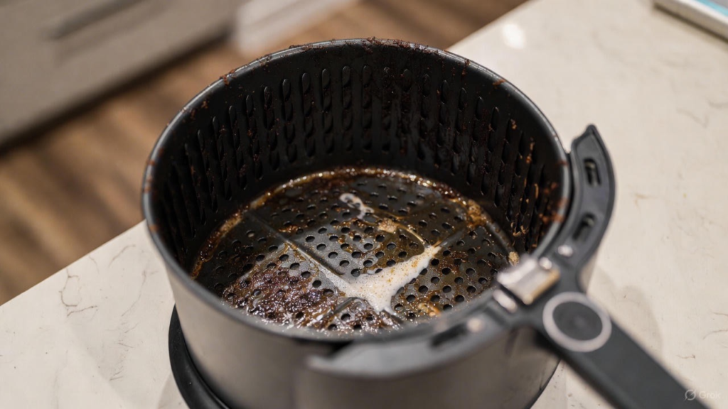 Greasy dirty air fryer