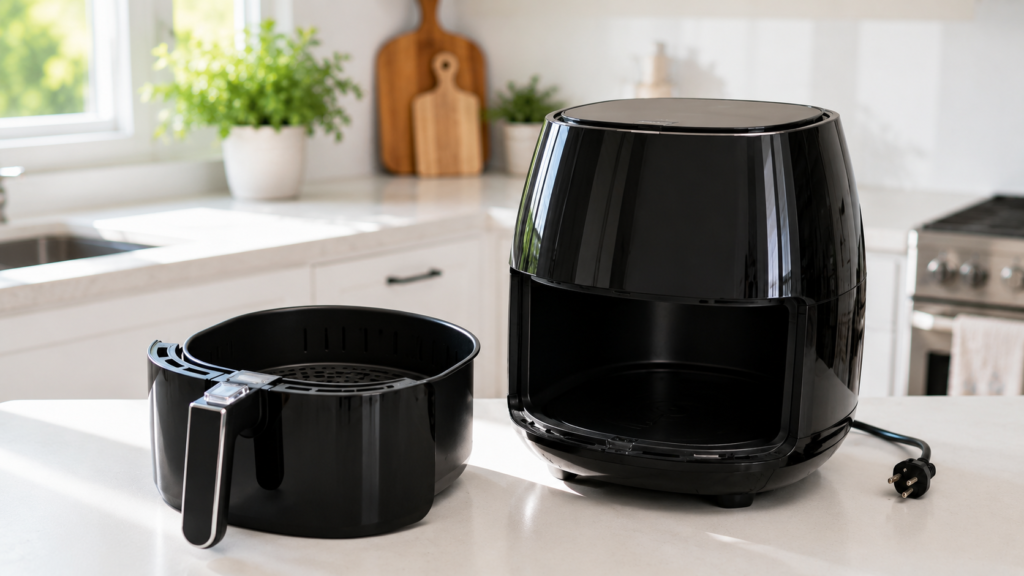 Air fryer cooling down after overheating