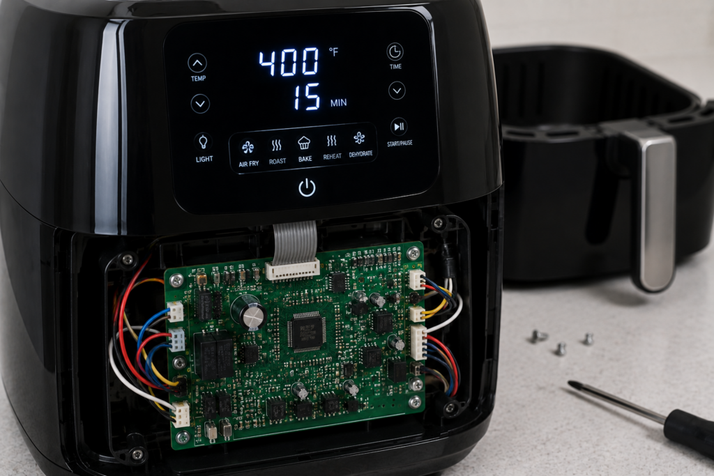 Air fryer electronic control board