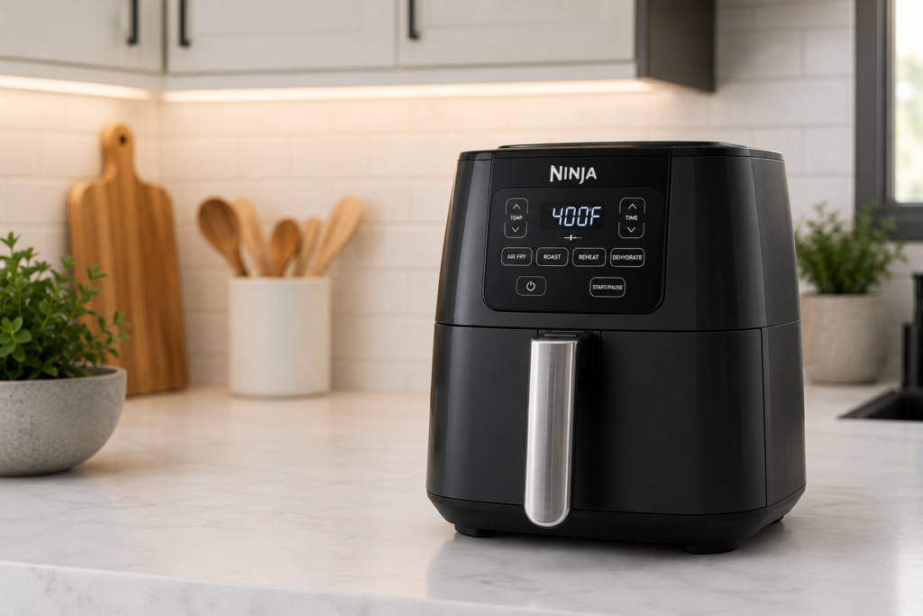 air fryer in a kitchen