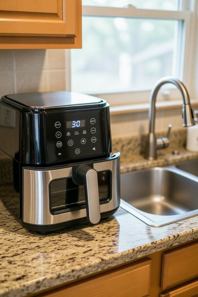 air fryer placed wrongly 