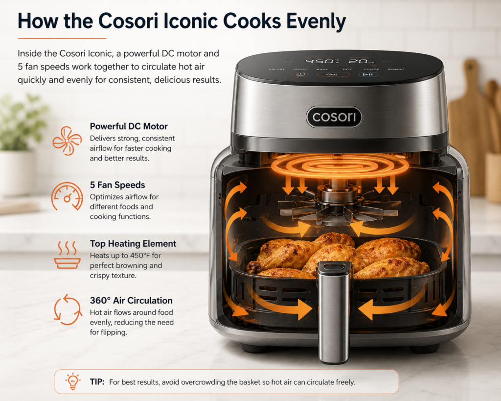 cosori iconic cooking performance