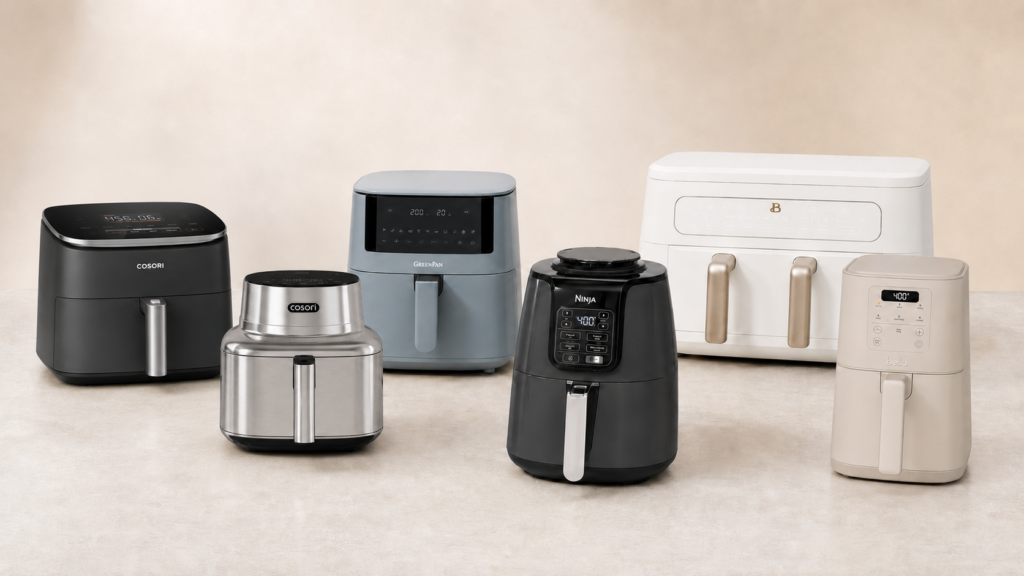 Six best ceramic air fryers from Cosori, Ninja, GreenPan, Bella and Beautiful